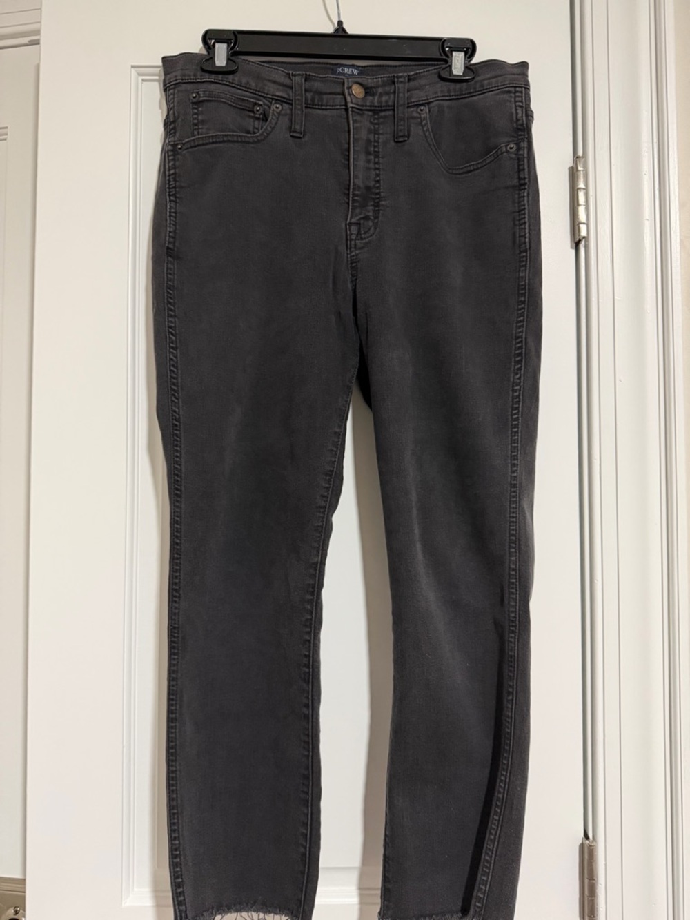 J. Crew Women's Black High Rise Vintage Straight Jeans